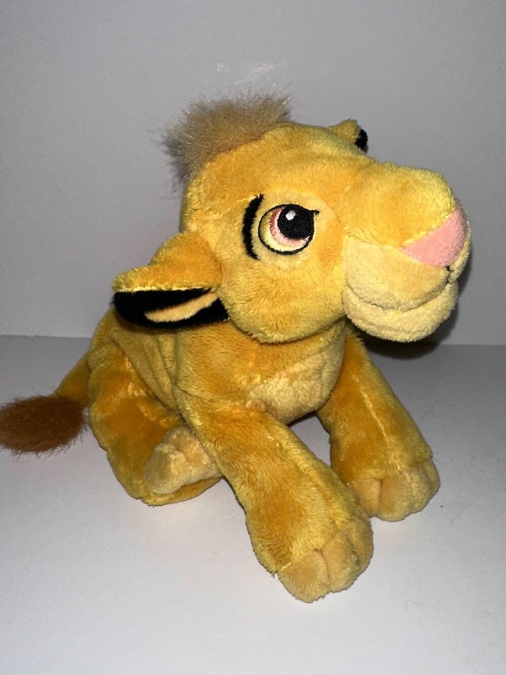 Rare Authentic Young Simba Lion King Plush 9” Disney Parks Bean Bottom soft